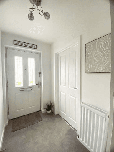 Example evidence photo: a hallway recorded on move-in day